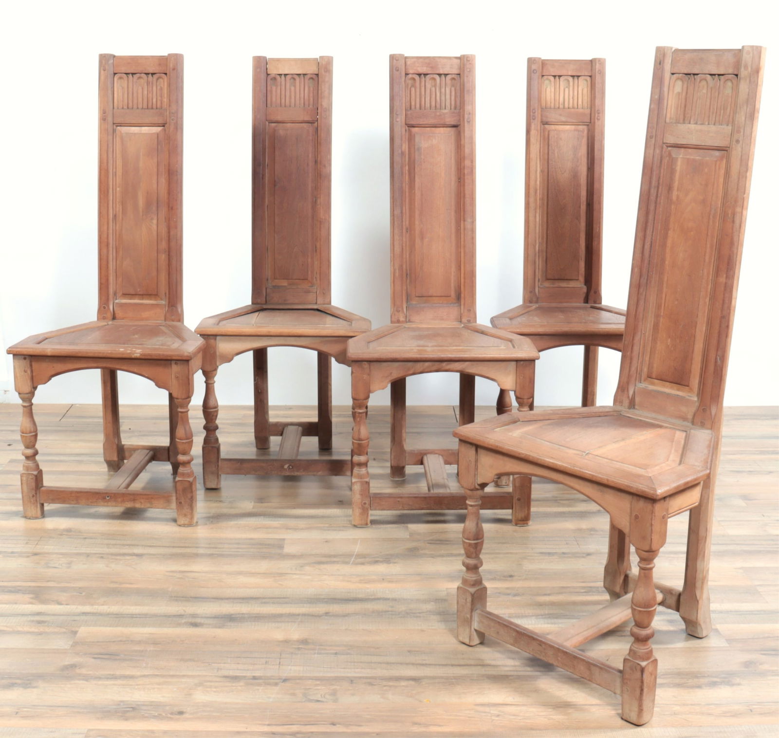 Renaissance Style Walnut Side Chairs (1 of 7)