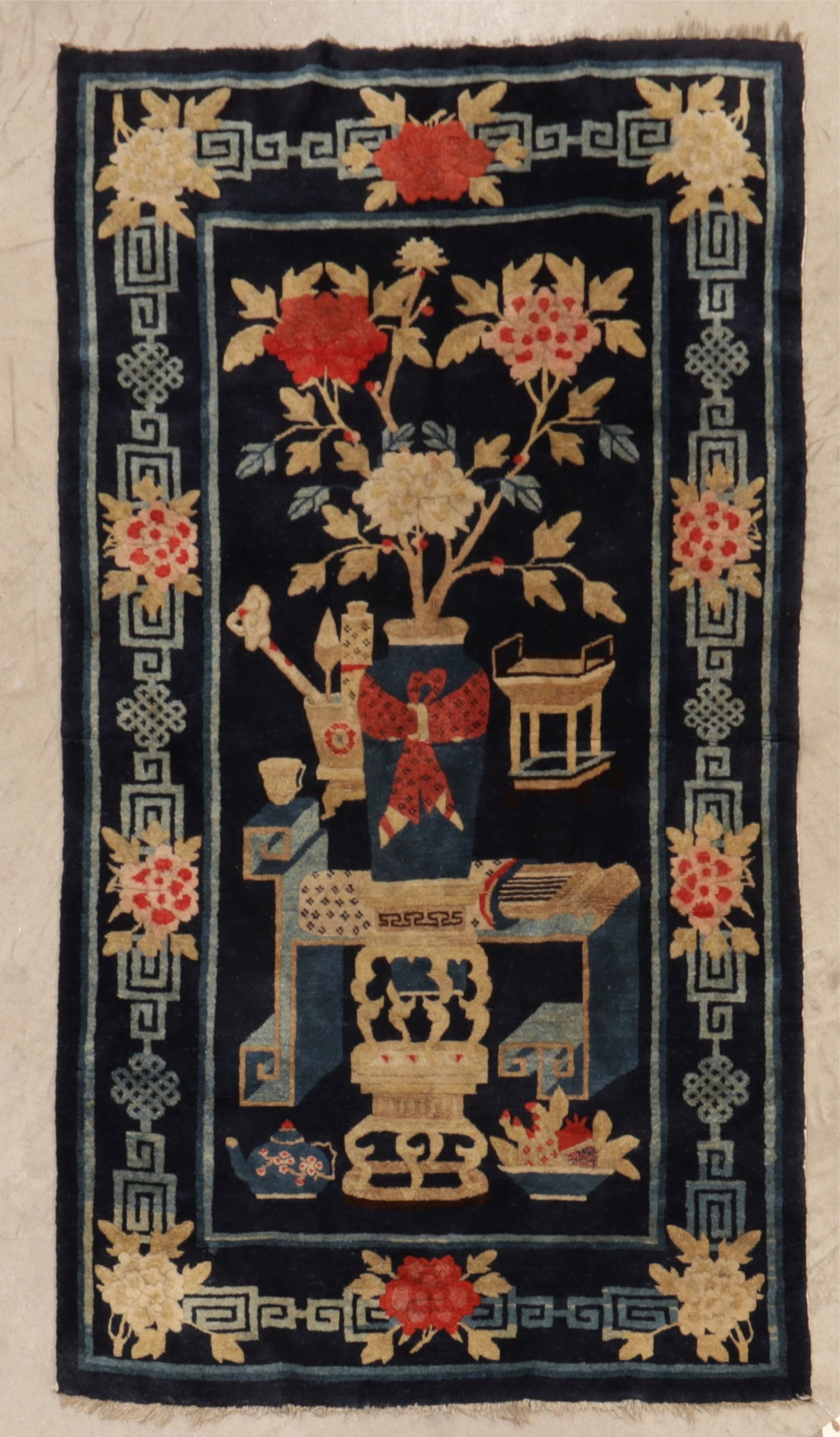 E. 20th C. Chinese Peking Rug 3-5 x 5-6 (1 of 8)