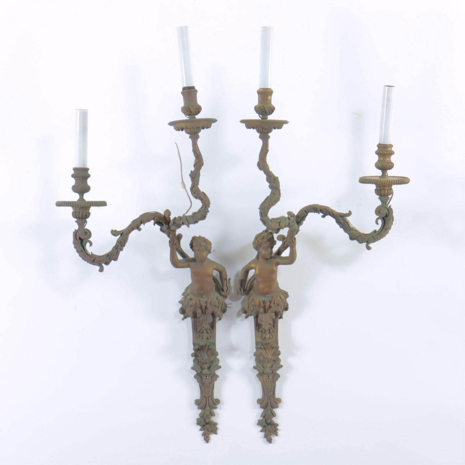 Louis XV Style Figural Wall Sconces (1 of 8)