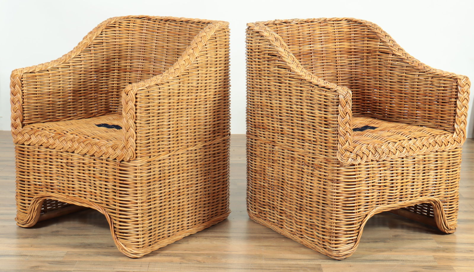 Pair of Ralph Lauren Rattan Armchairs (1 of 5)