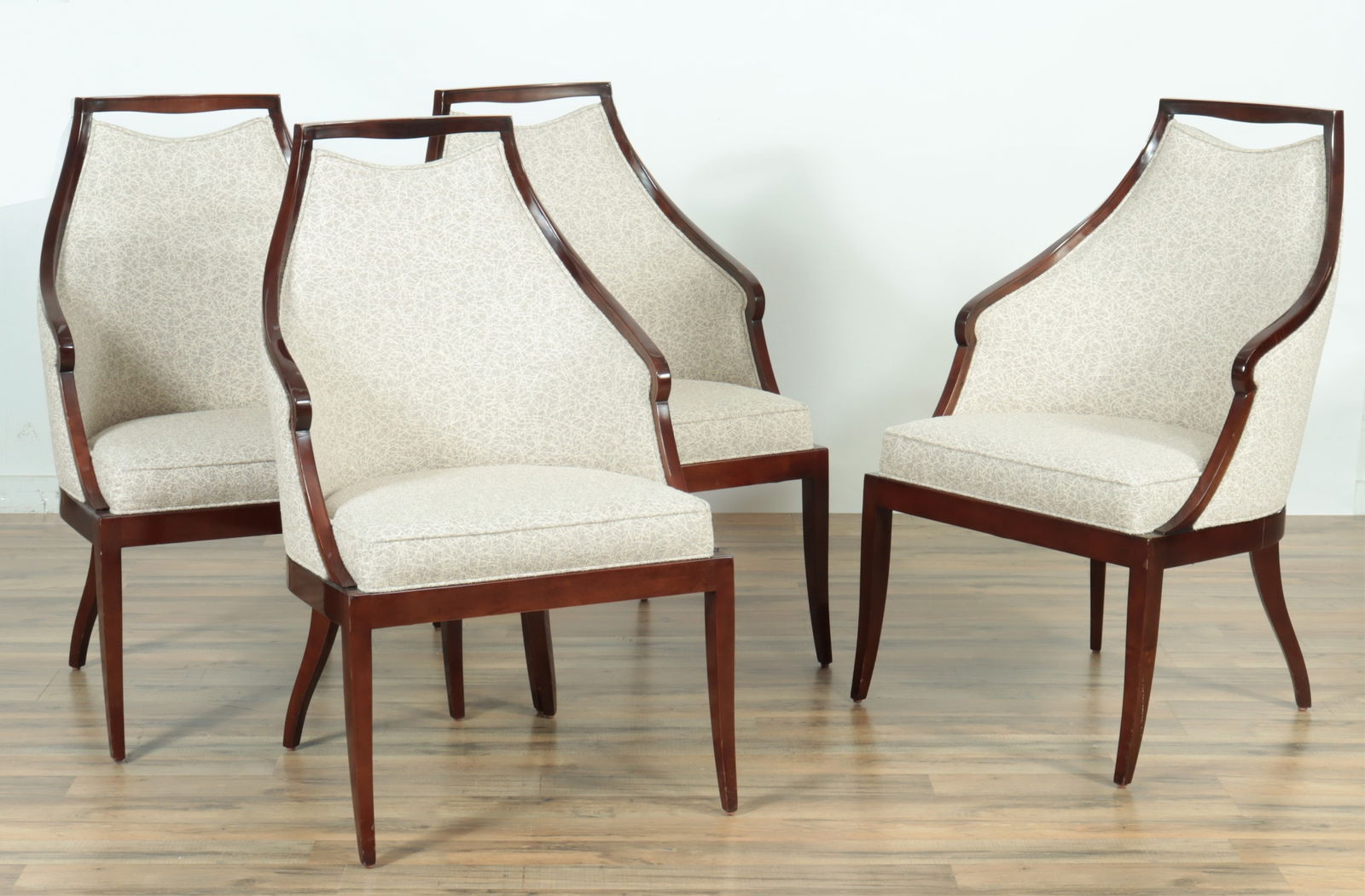 Set of Four Baker Malmaison Dining Chairs (1 of 10)