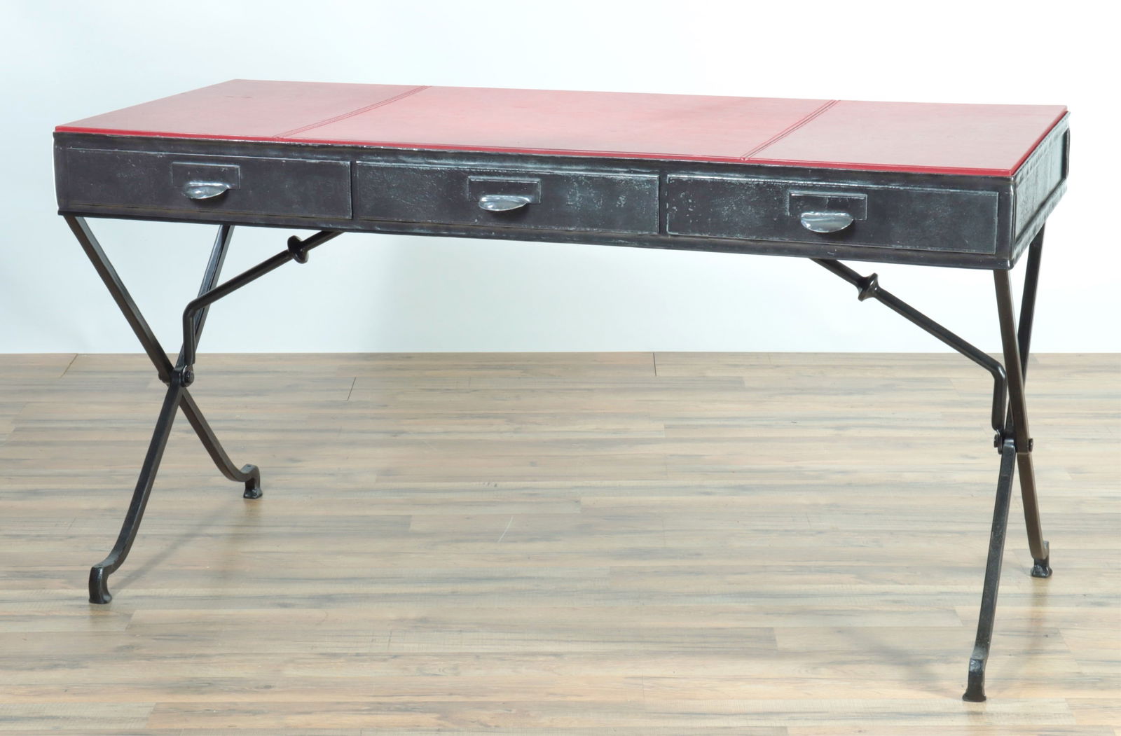 Jean-Michel Frank Style Iron & Leather Desk (1 of 5)