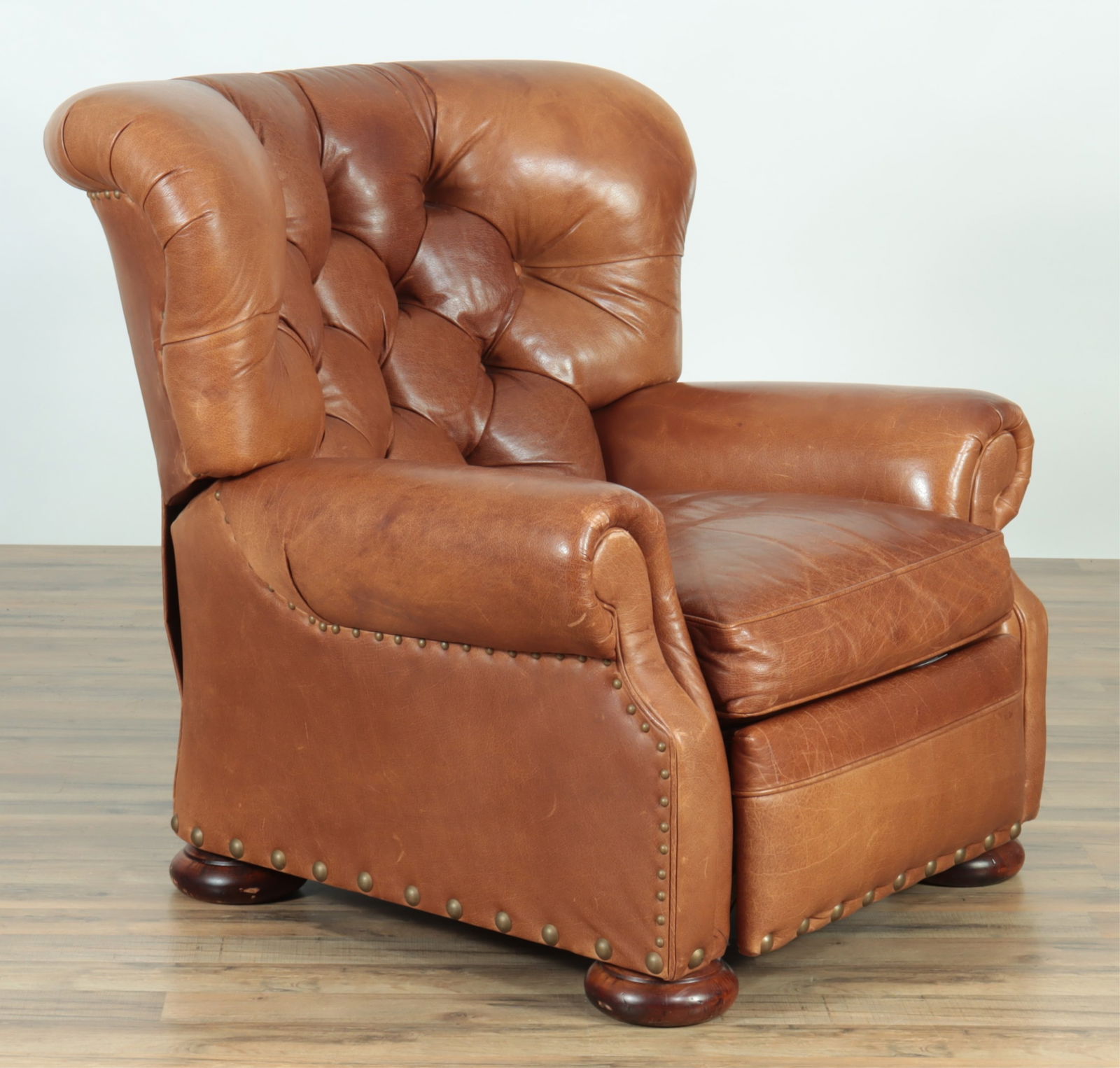 George Smith Style Leather Club Chair (1 of 9)