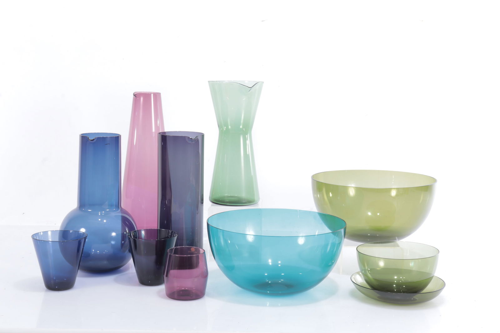 Kaj Franck - Finnish Modern Colored Glass Forms (1 of 6)