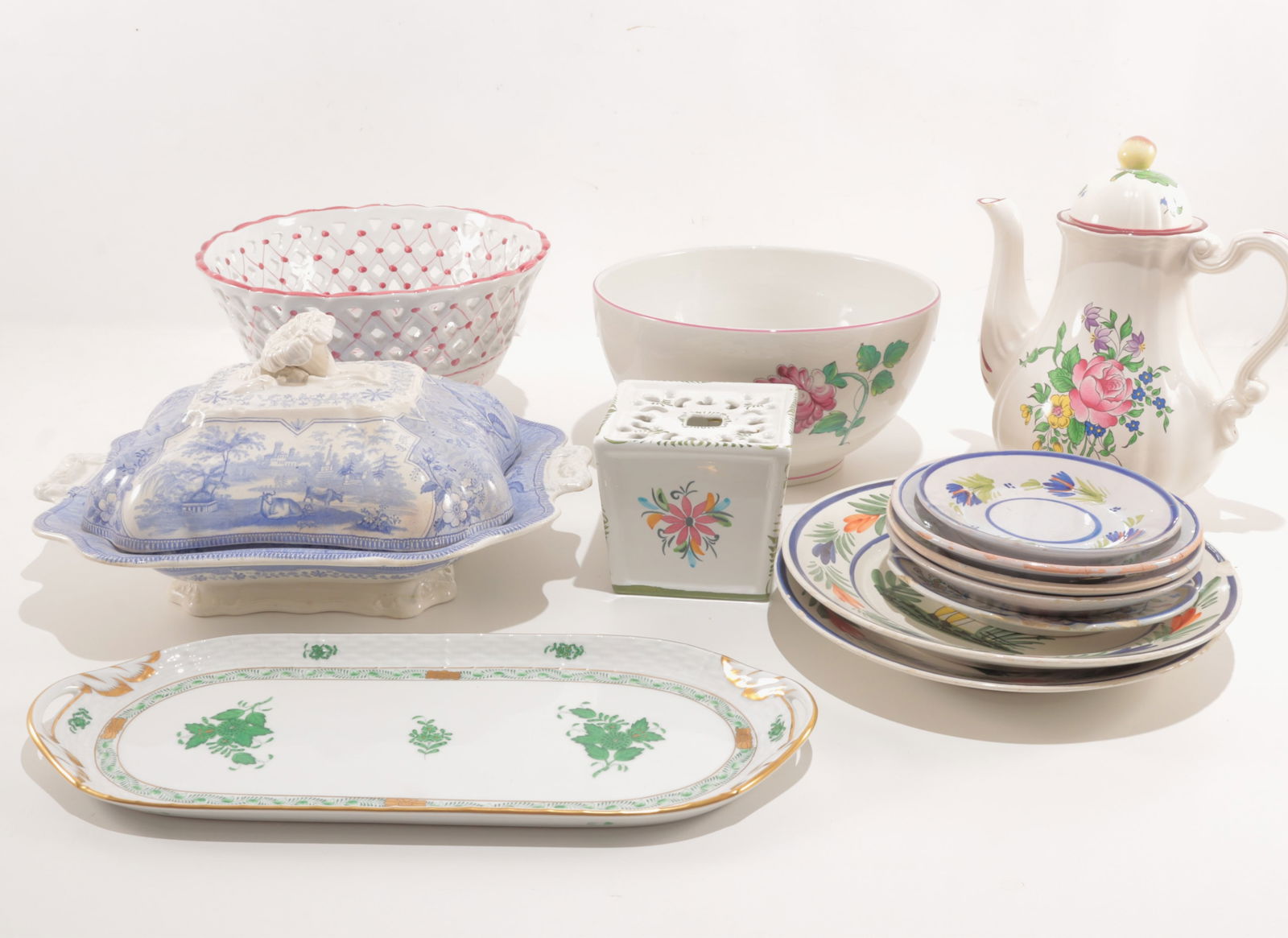 Henredon Tray, Newberryport Covered Dish Porcelain (1 of 14)