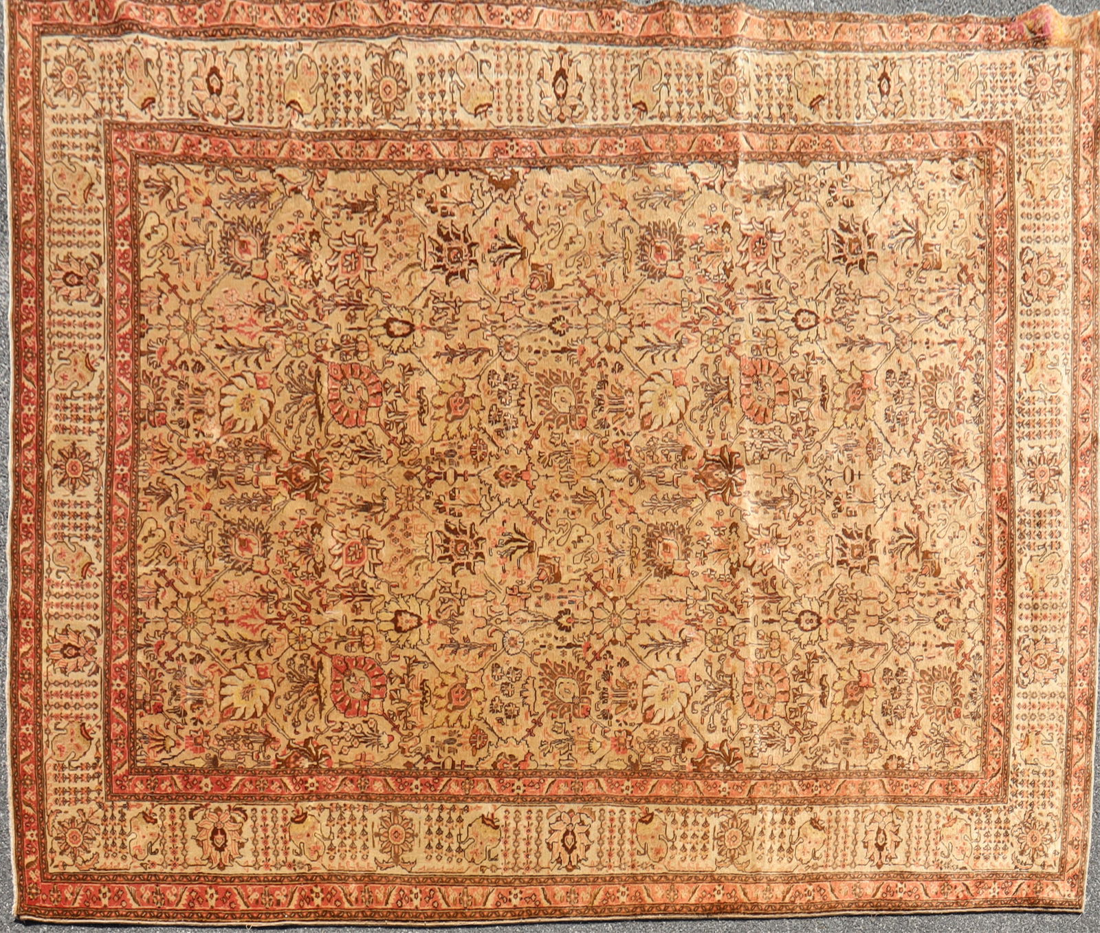 Persian Tabriz Wool Carpet 9-8 x 13 (1 of 13)