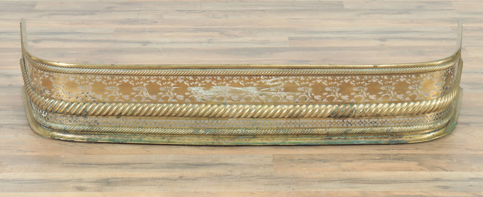 Pierced Brass Fireplace Fender (1 of 5)