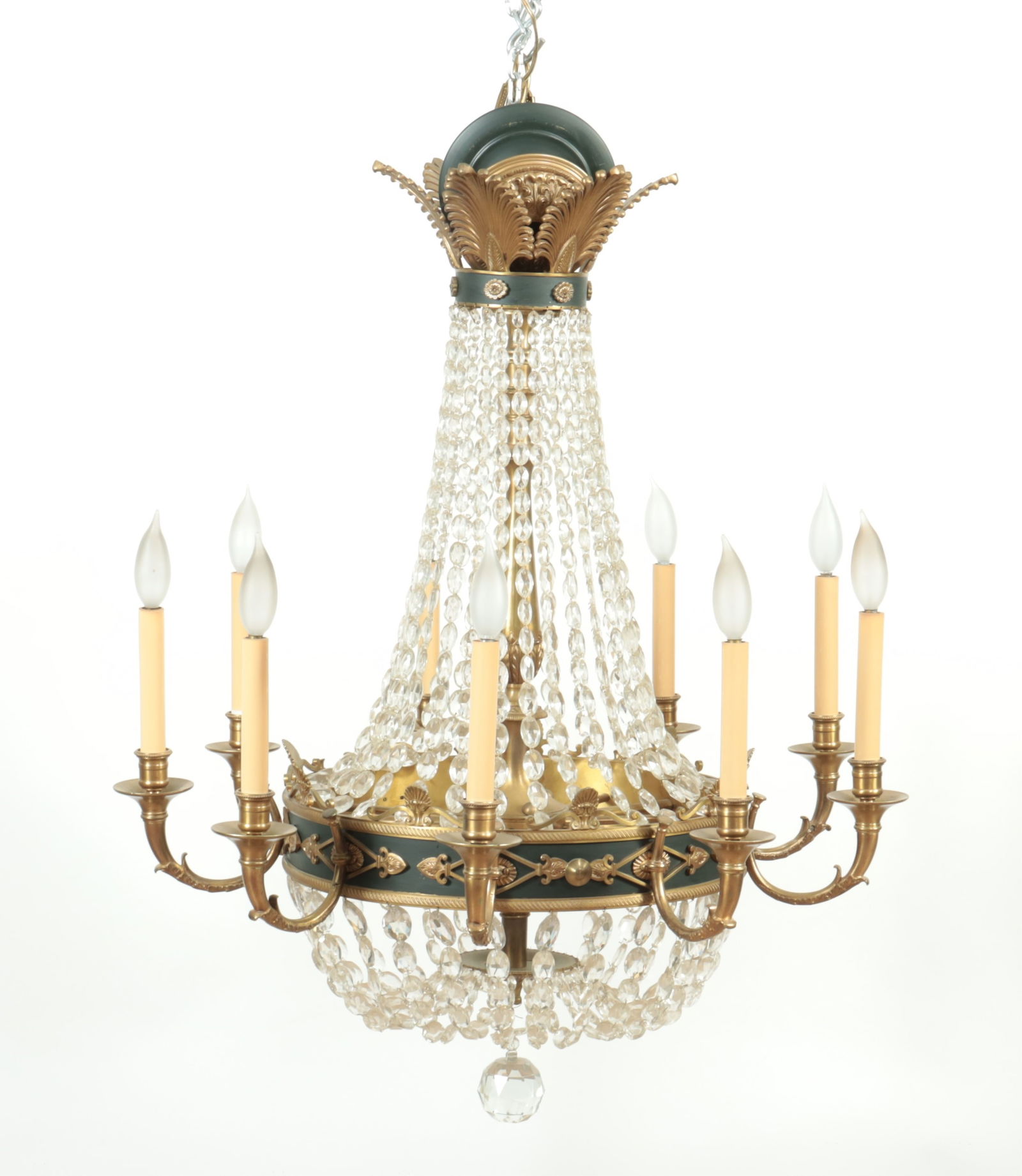 Empire Style 9 light Chandelier (1 of 9)