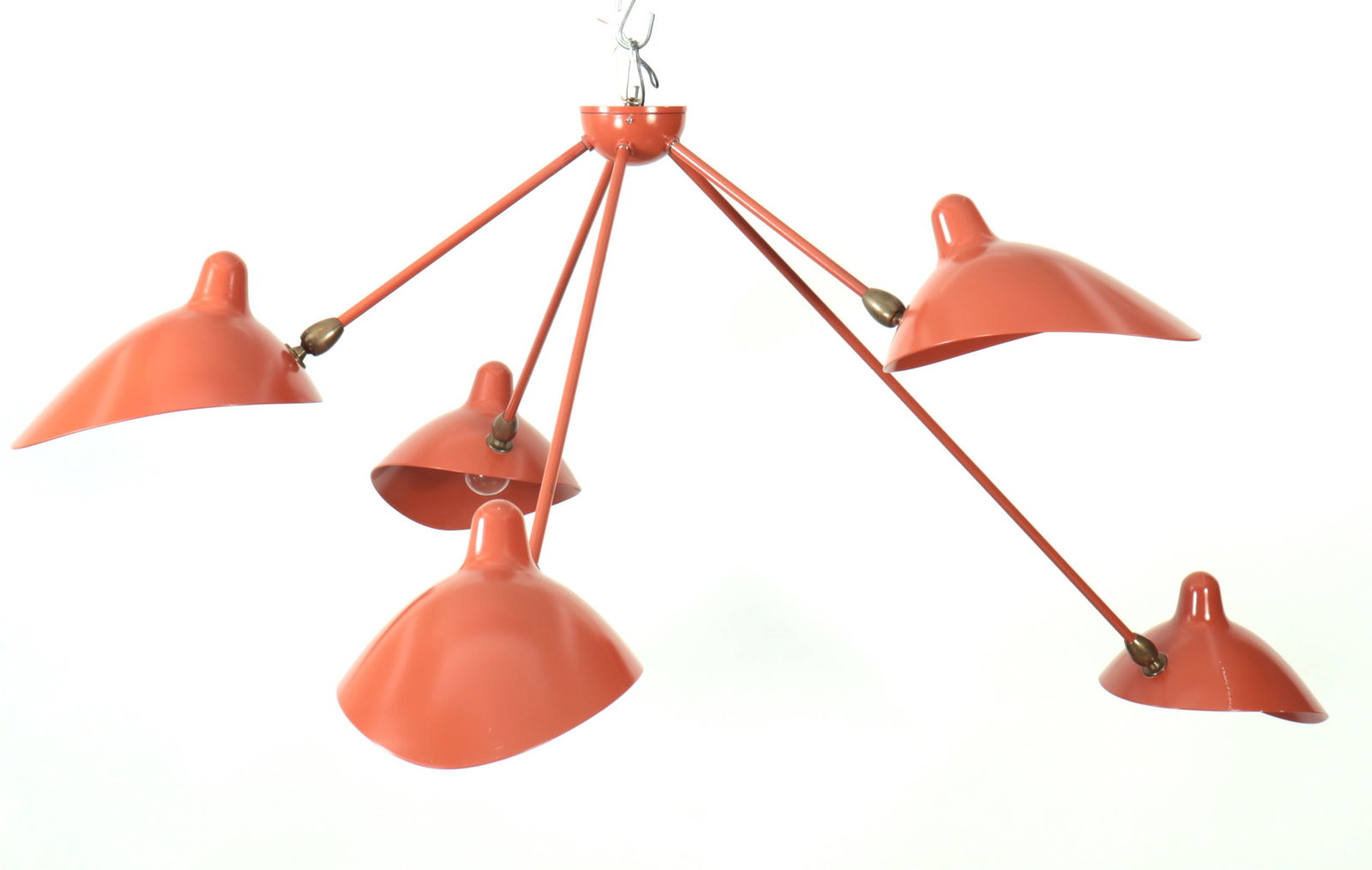 Serge Mouille Style Spider Ceiling Fixture (1 of 7)