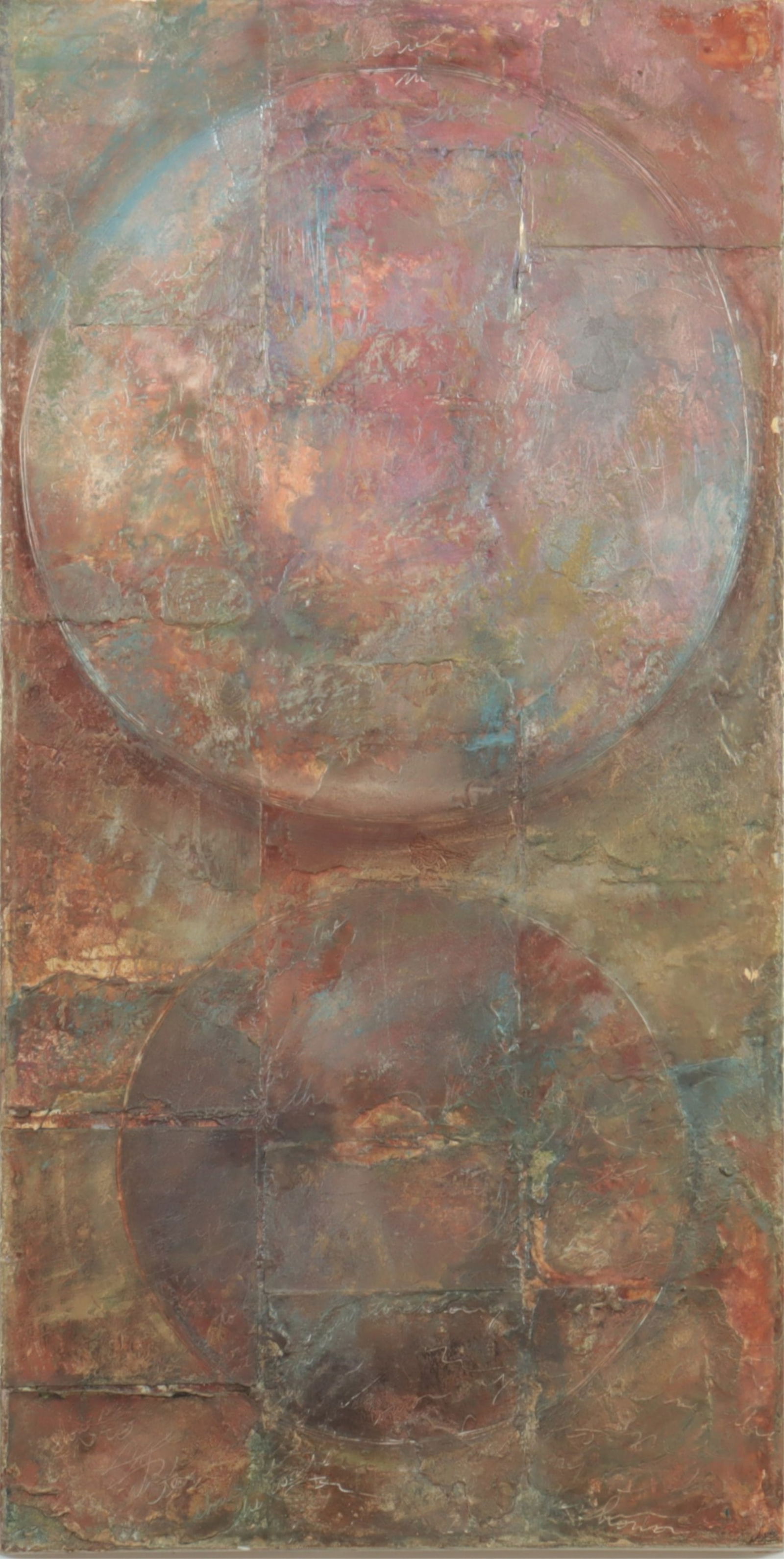 Abstract of Circles, Squares, Written Word O/C (1 of 8)