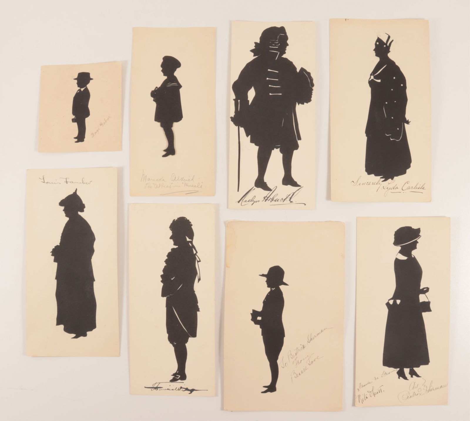 Beatrix Sherman - 8 Actor & Actress Silhouettes (1 of 10)