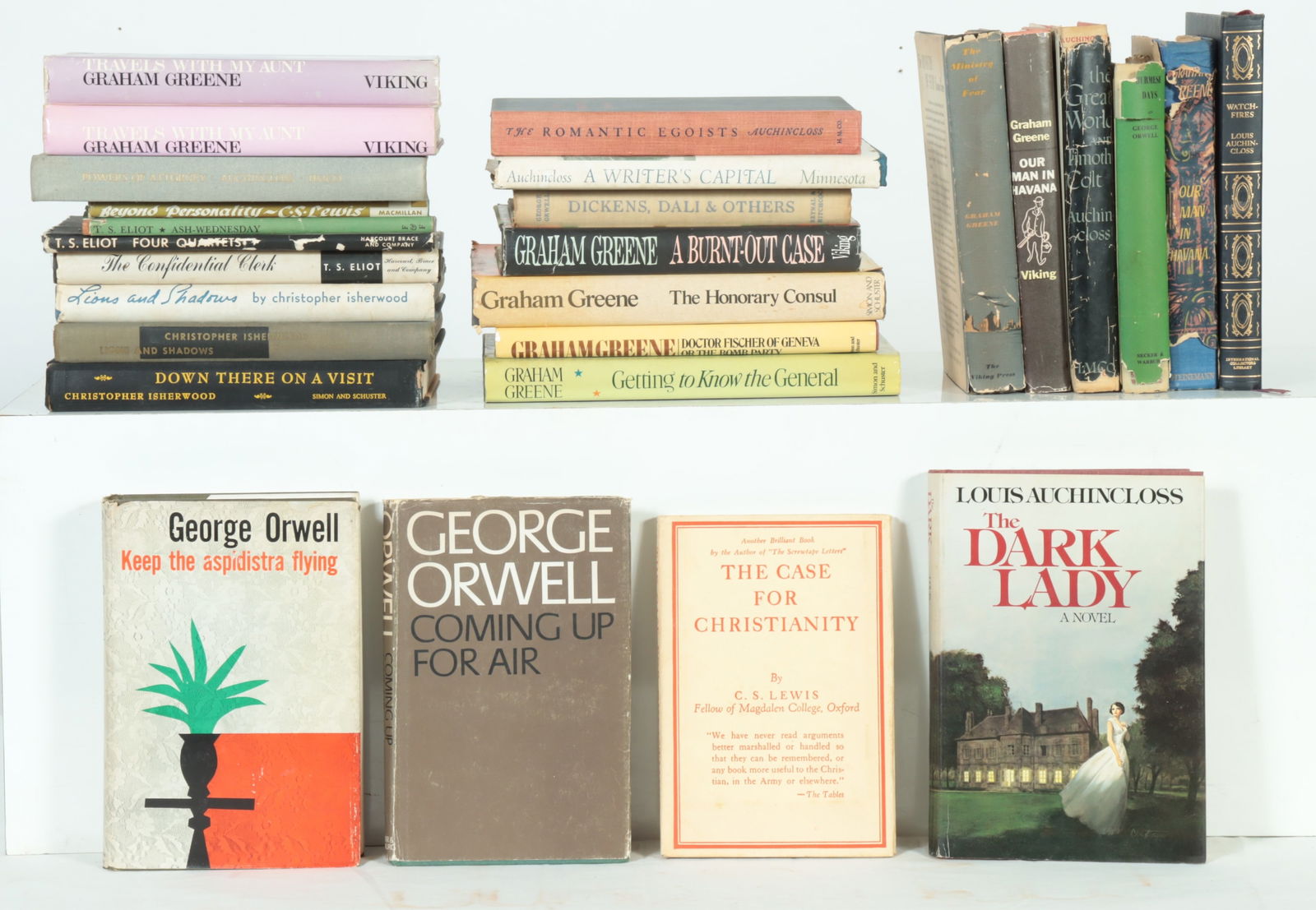 20th C Authors Eliot, Orwell, Greene, more (1 of 4)