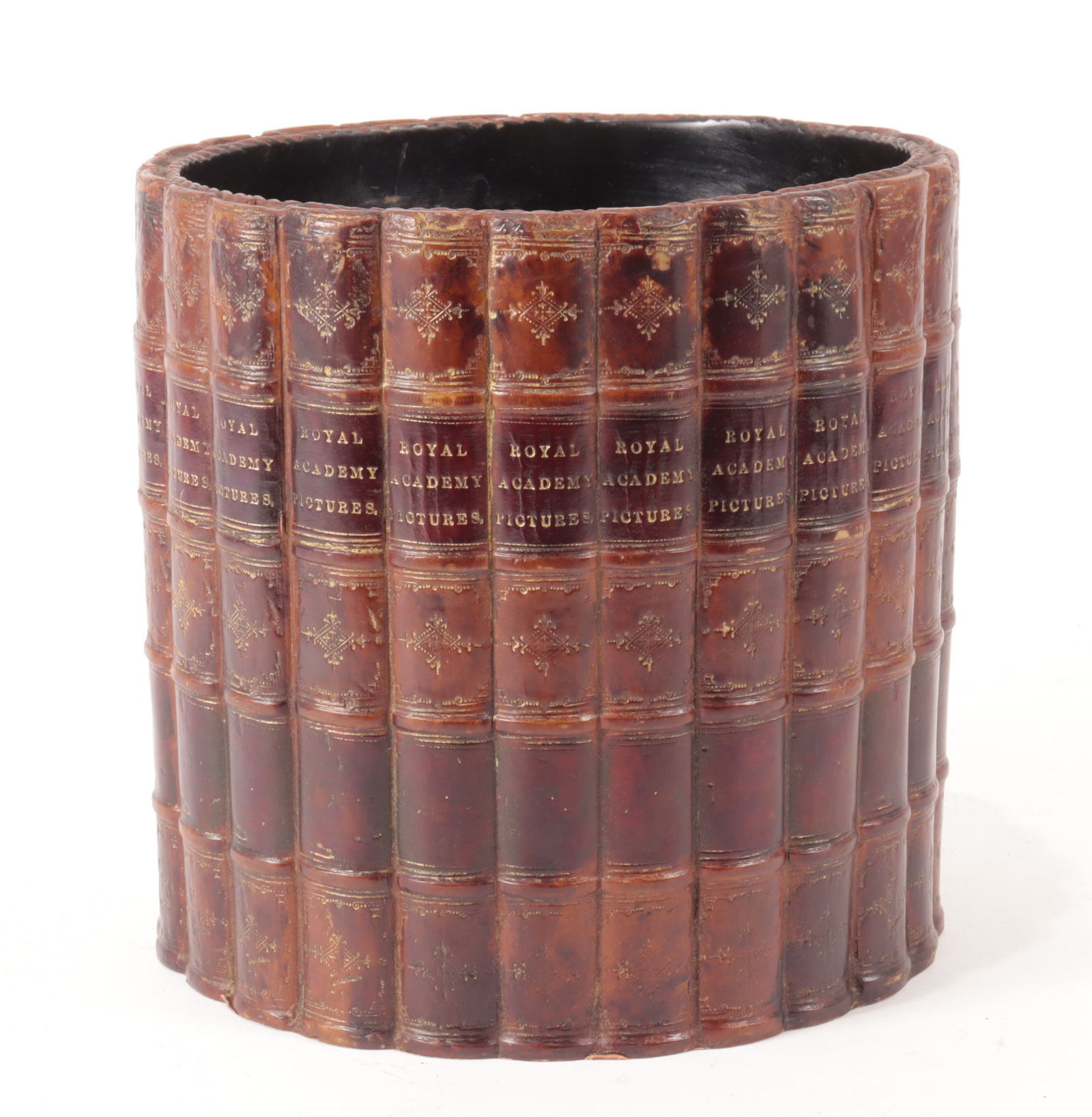 Attr Theodore Alexander - Faux Leatherbound Basket (1 of 4)