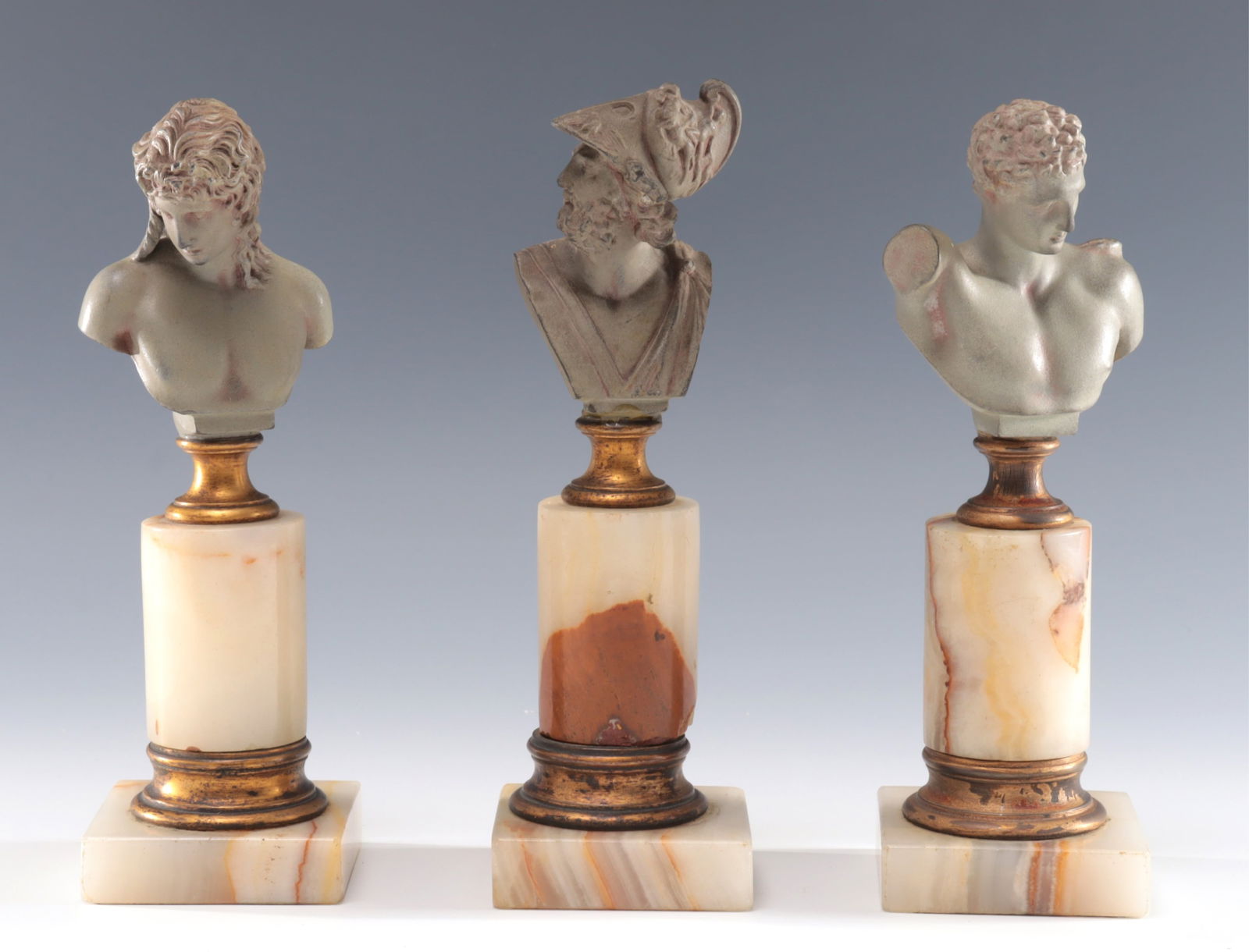 3 Greek Figure Bronze Busts - Guss VH Gladenbeck (1 of 7)