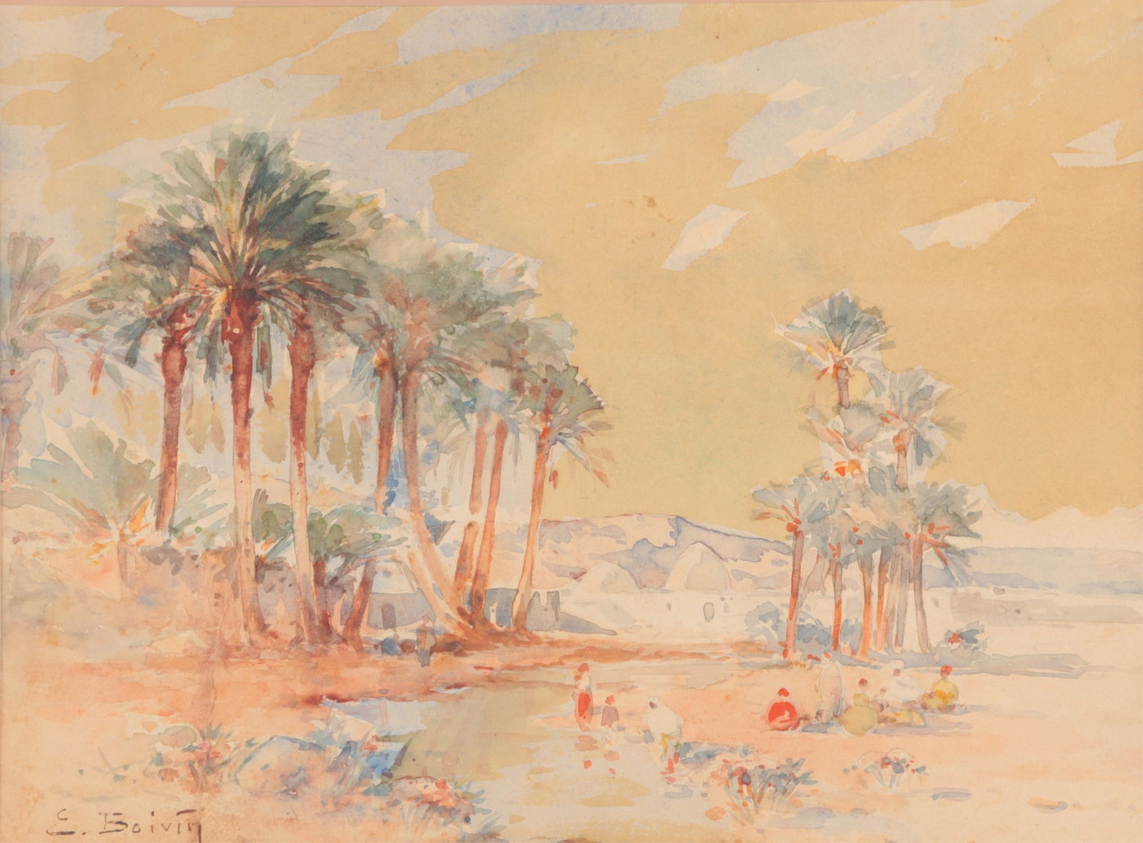 Emile Boivin - By the River - Gouache (1 of 4)