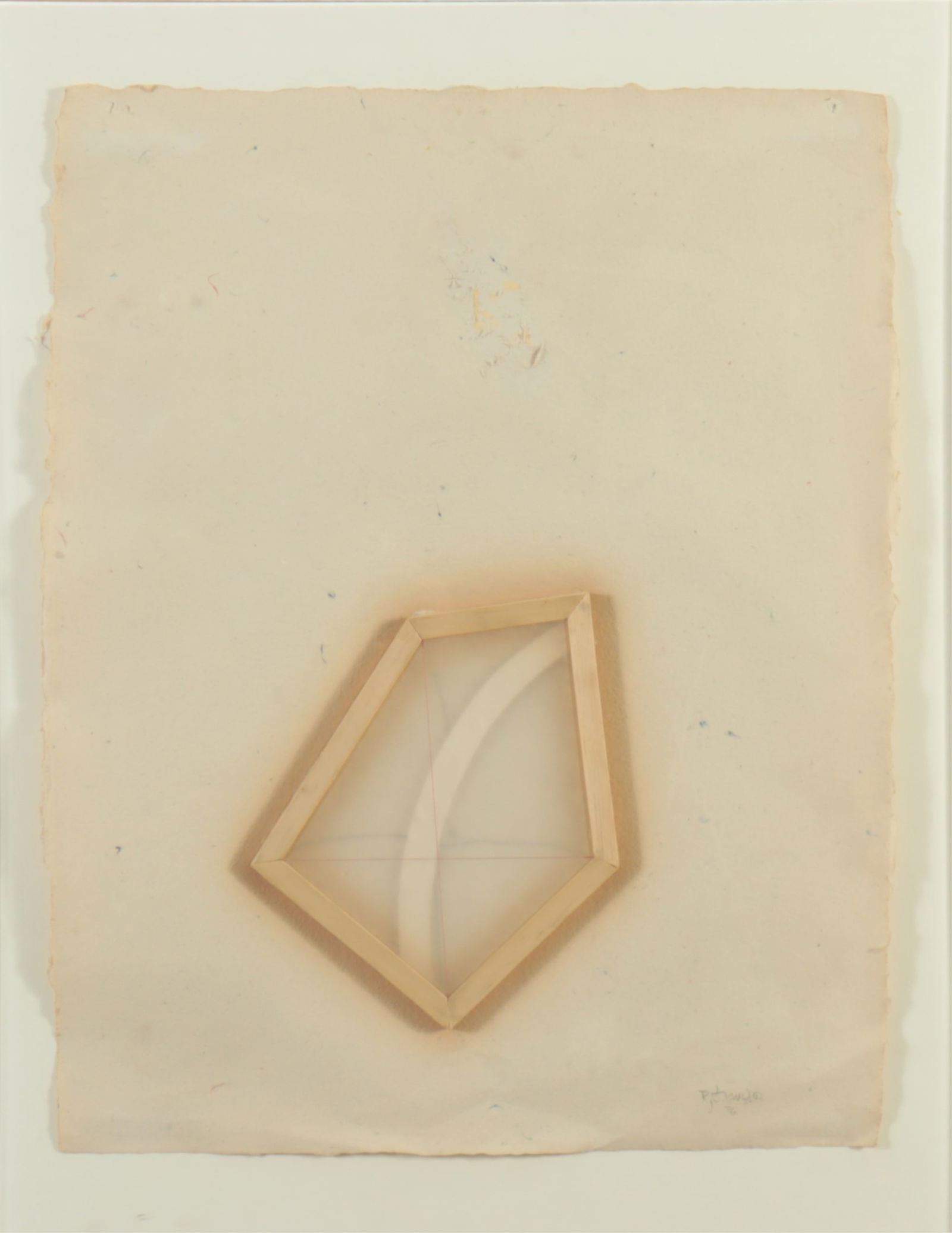 Richard Francisco - Assemblage on Paper: Richard Francisco, American, b.1942, Assemblage on hand made paper, 1976, pencil signed and dated17" x 22", framed 22" x 27"From a Manhattan Art Collector