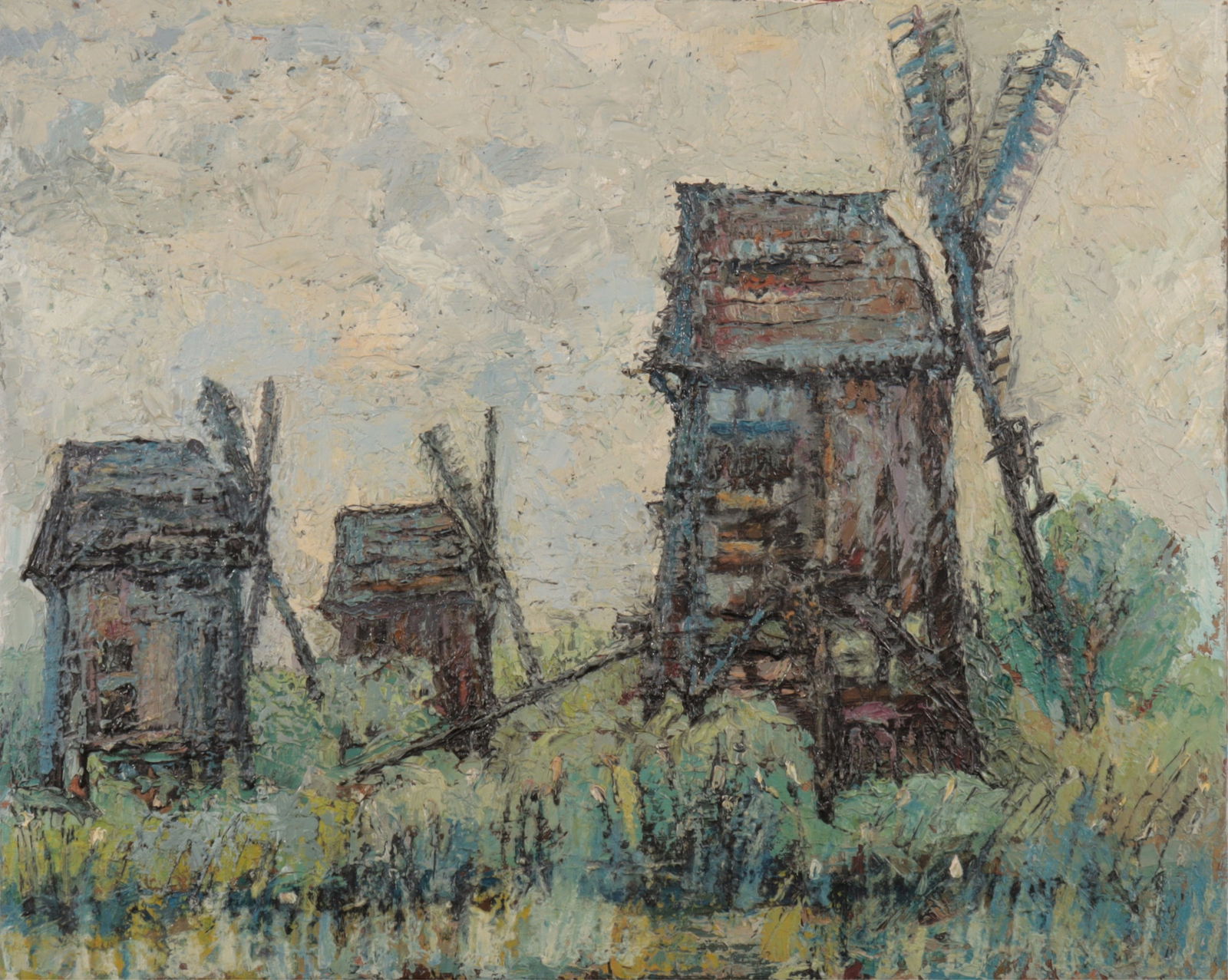 Eastern European School - Three Windmills (1 of 5)