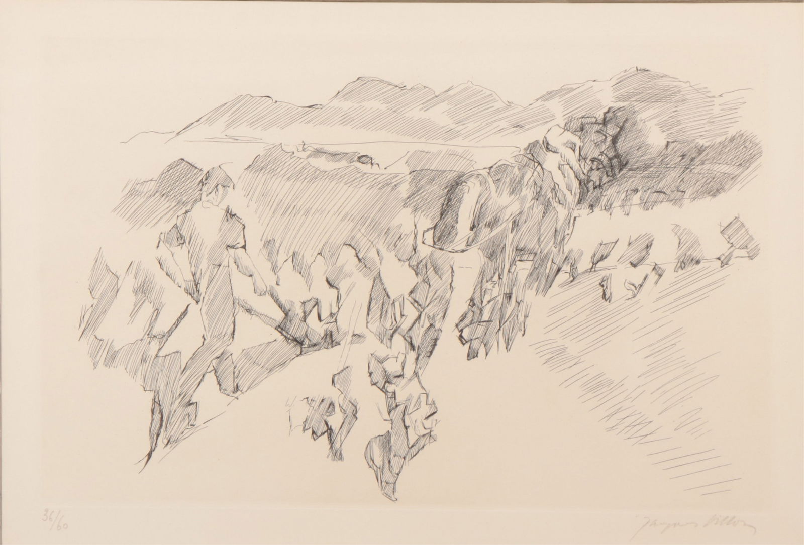 Jacques Villon, Les Travaux Et Les Jours Etching (1 of 5)