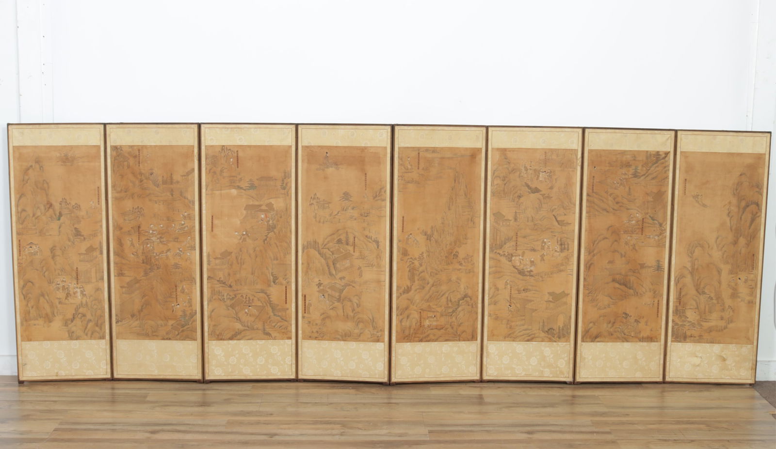 Korean Eight Panel Painted Folding Screen (1 of 12)