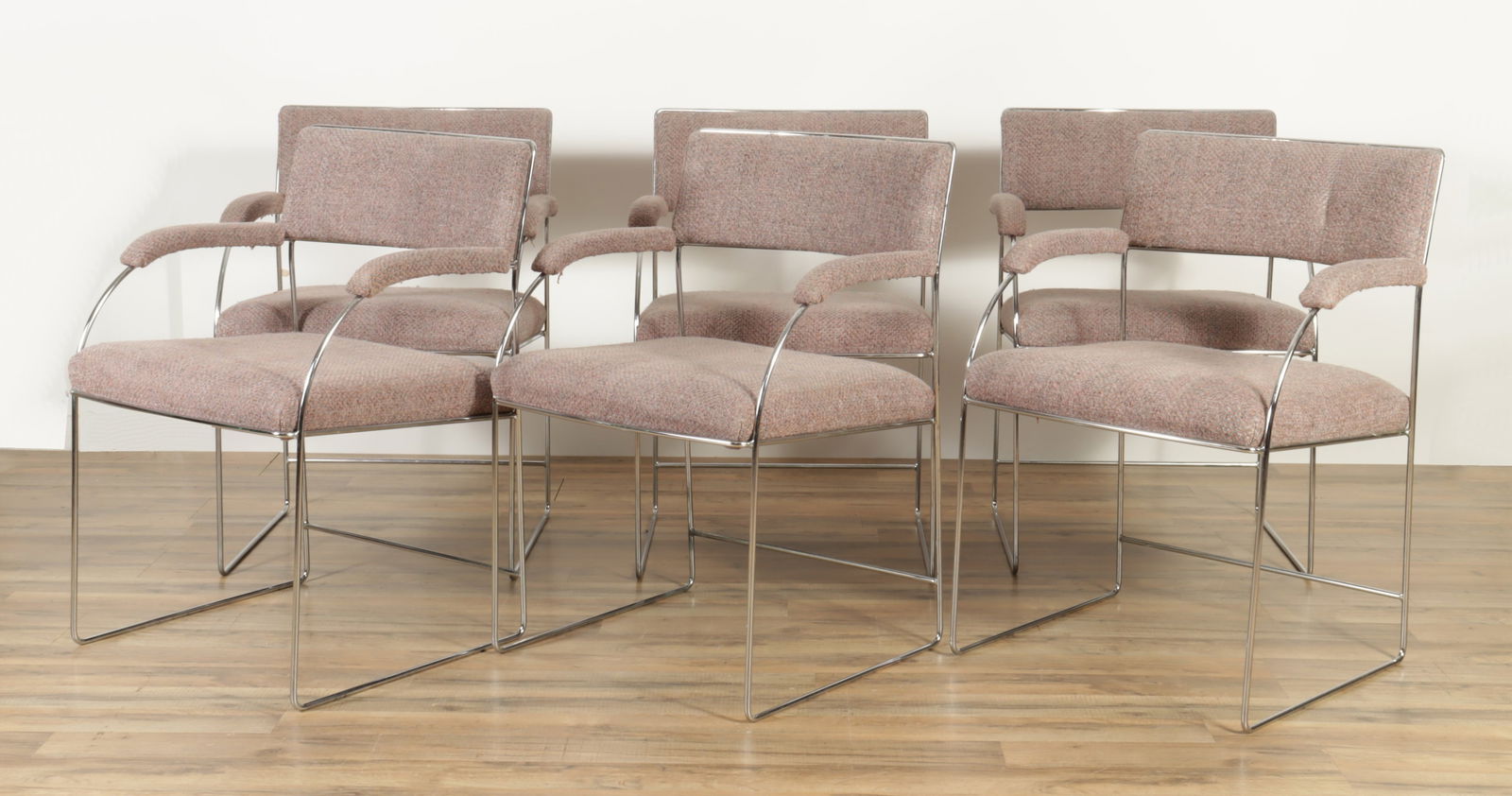 Milo Baughman Style Chrome Armchairs (1 of 4)