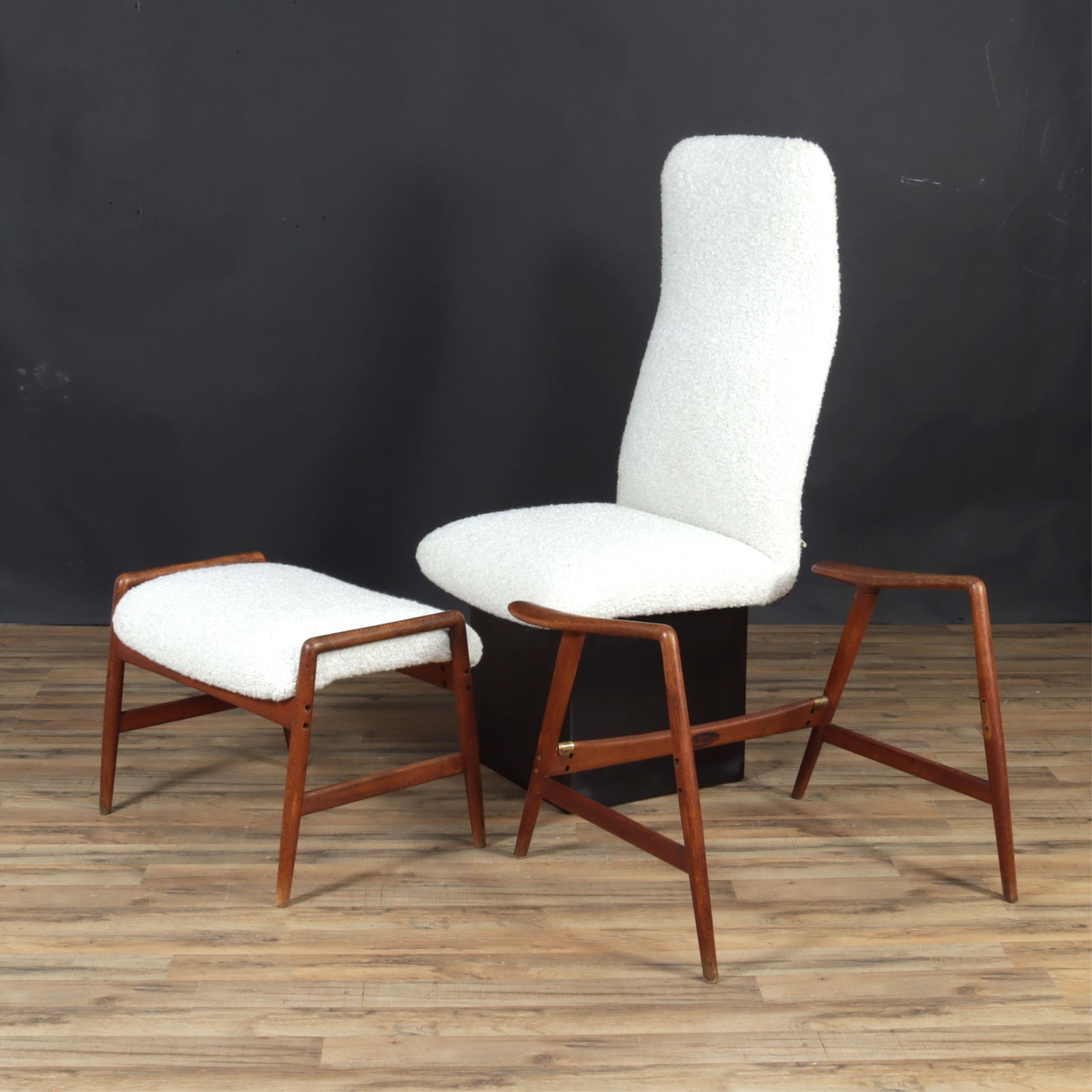 Dux Mid-Century Teak Armchair & Ottoman (1 of 11)