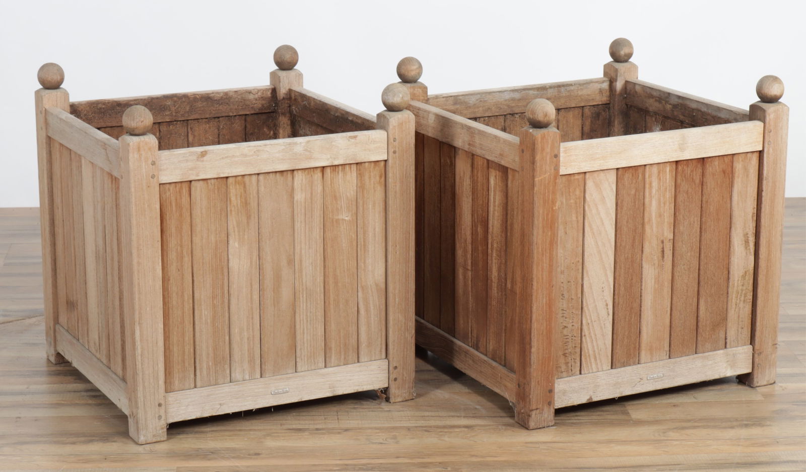 Pair Barlow Tyrie Wooden Outdoor Box Planters (1 of 5)