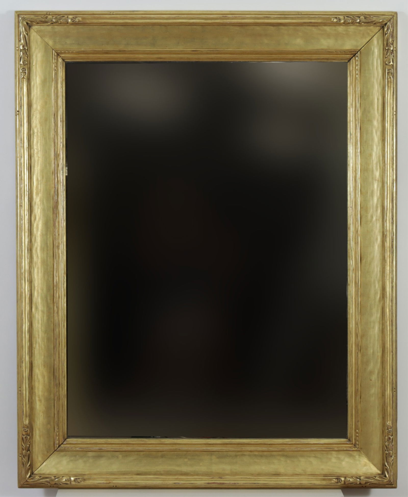 Carved Arts and Crafts Style Giltwood Frame Mirror (1 of 4)