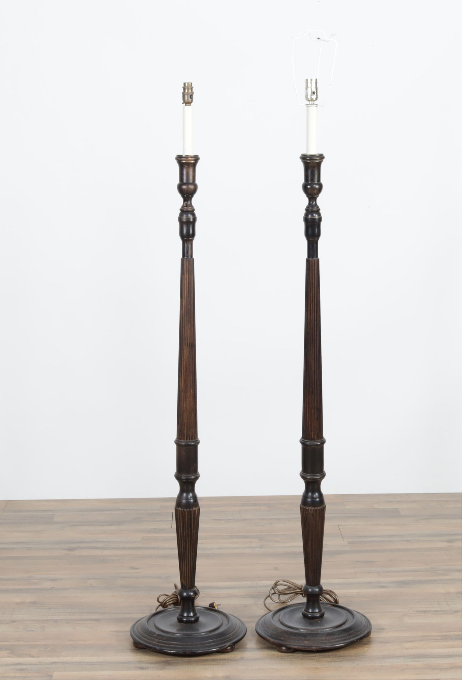 Pair of Ralph Lauren Style Black Floor Lamps (1 of 5)