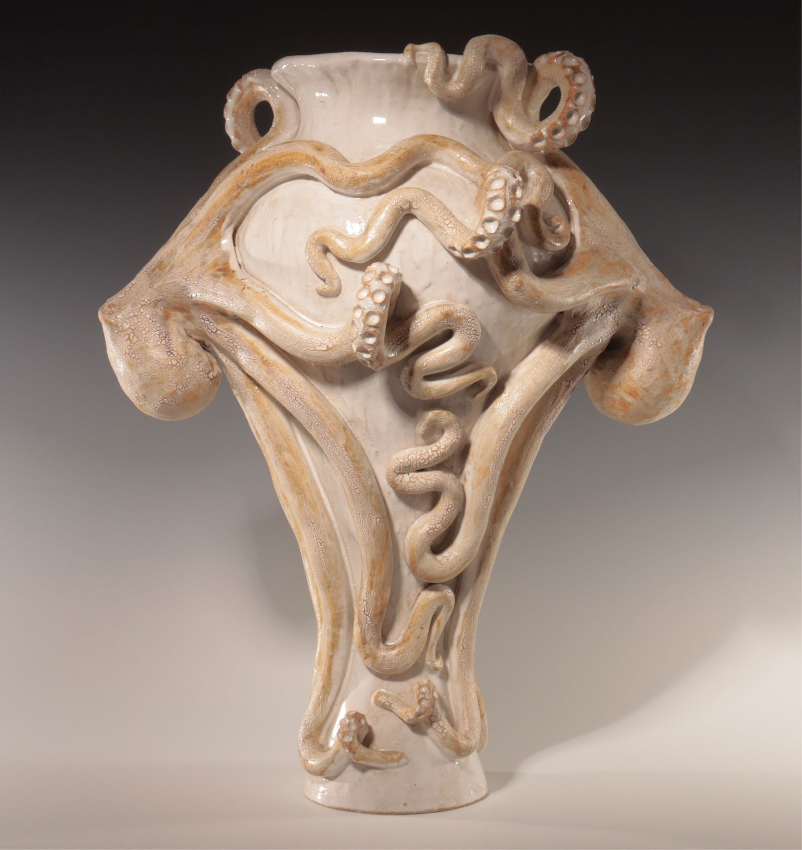Shayne Greco Tall Double Octopus Vase (1 of 7)