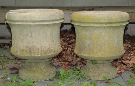 Pair of Classical Style Stone Jardinieres