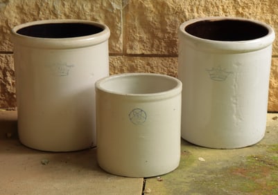 Three Pottery Storage Jars