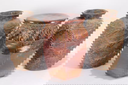 Tassel Drum Garden Stool & Stoneware Vases