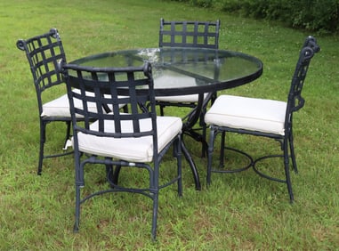 Sifas Kross Patio Dining Table & Four Chairs