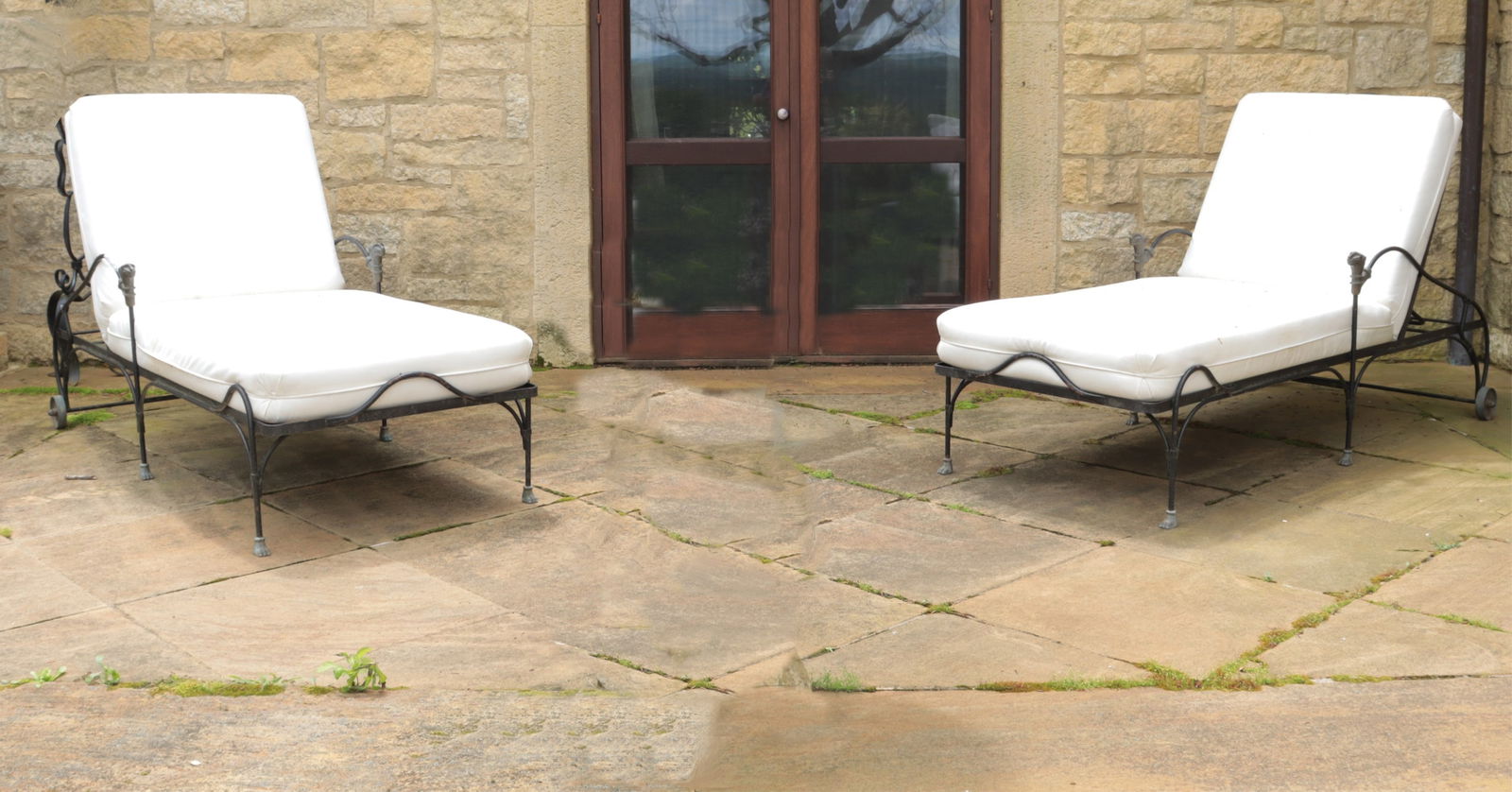 Pair of J-Art Iron Co. Panther Chaise Lounge (1 of 8)