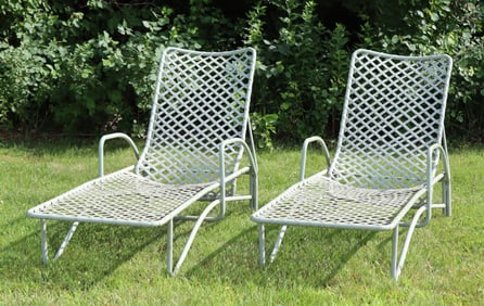 Pair Brown Jordan Chaise Lounges