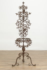 Renaissance Revival Iron Bird Plant Stand