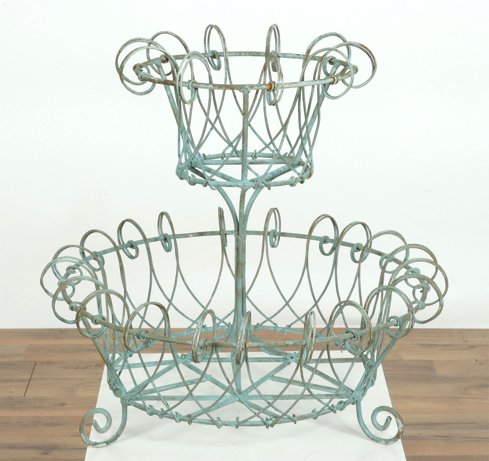 Two-Tier Wrought Iron Plant Stand (1 of 4)