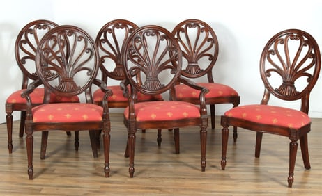 Set of 6 French Style Dining Chairs