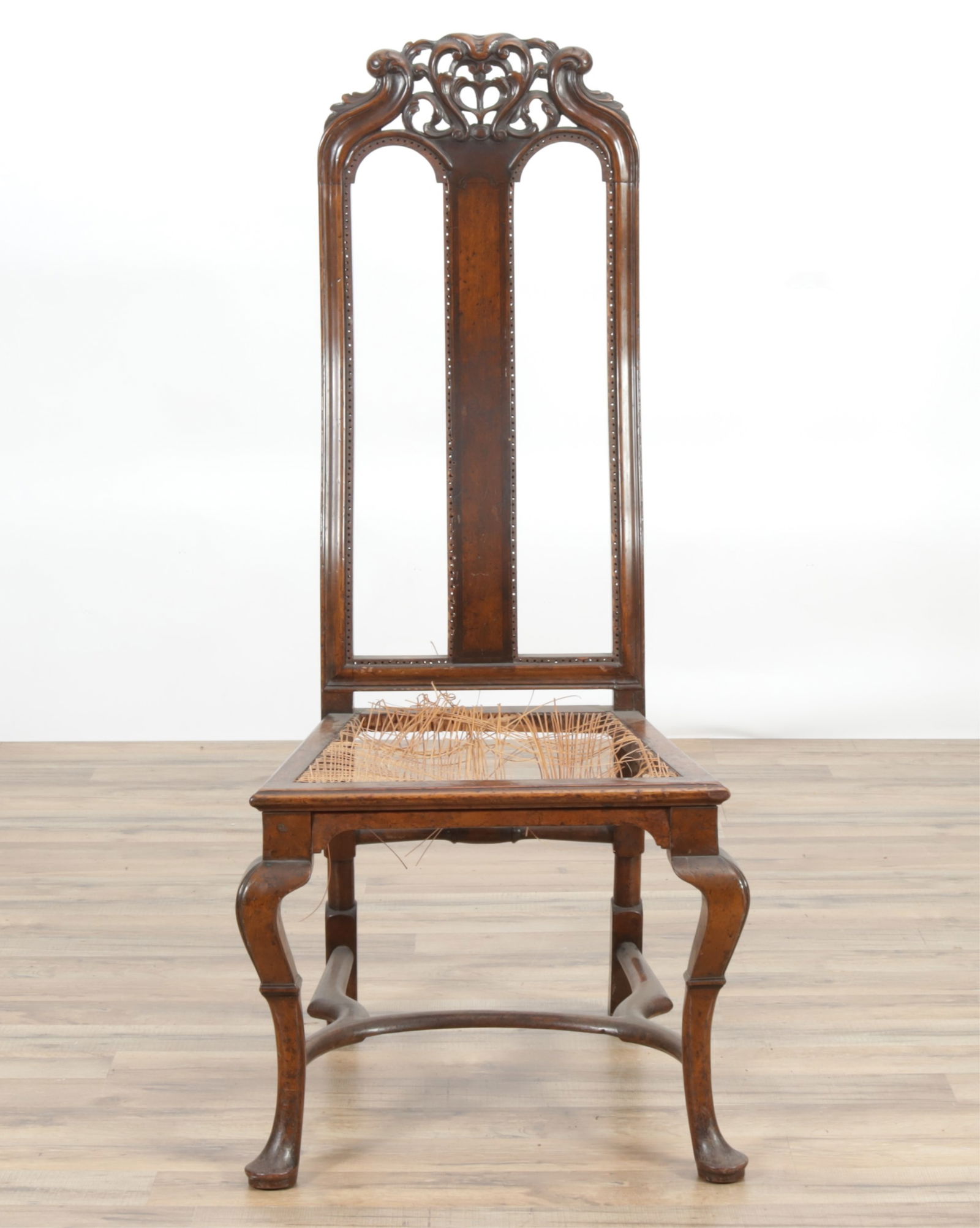 Queen Anne Style Walnut Side Chair (1 of 9)