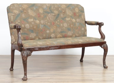 George I Style Mahogany Settee