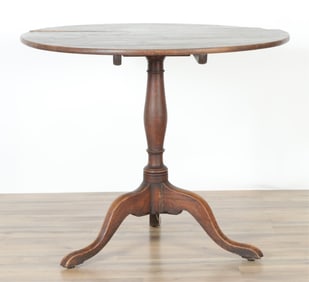 George III Style Oak Tripod Table