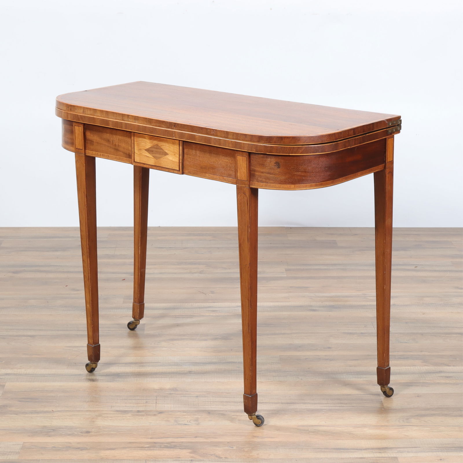 George III Mahogany Inlaid Games Table (1 of 9)