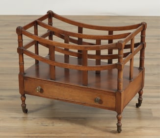 Regency Style Mahogany Canterbury