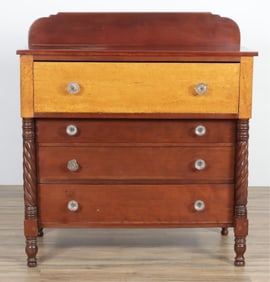 Classical Birdseye Maple & Cherry Dresser, 19th C.