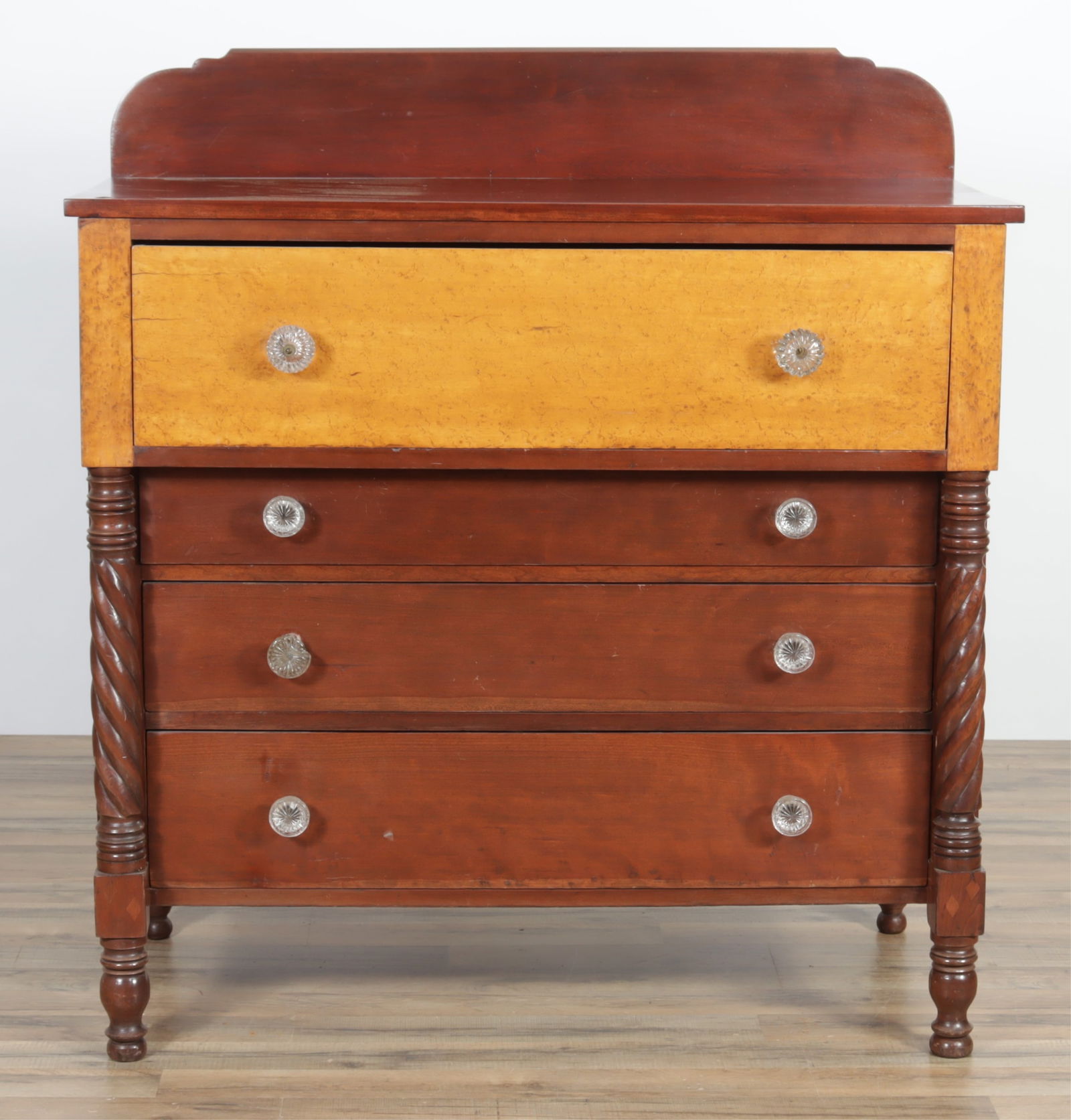 Classical Birdseye Maple & Cherry Dresser, 19th C. (1 of 13)
