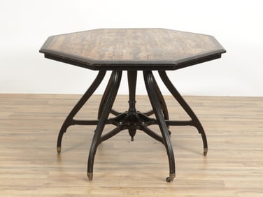 Lamb of Manchester Ebonized Macassar Center Table