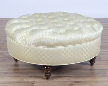 Anachini Round Tufted Ottoman