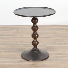 Ralph Lauren Style Black Stained Side Table