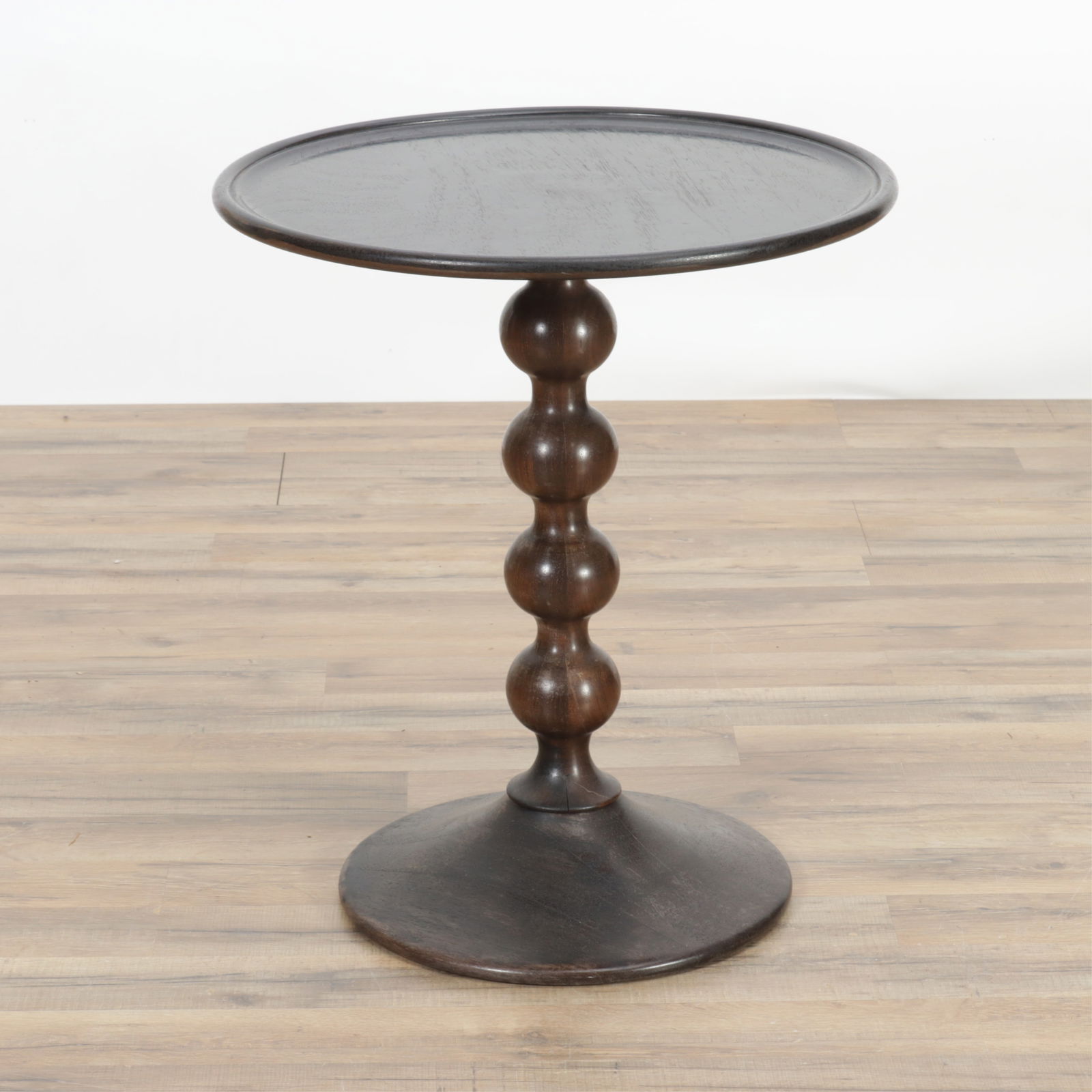 Ralph Lauren Style Black Stained Side Table (1 of 3)