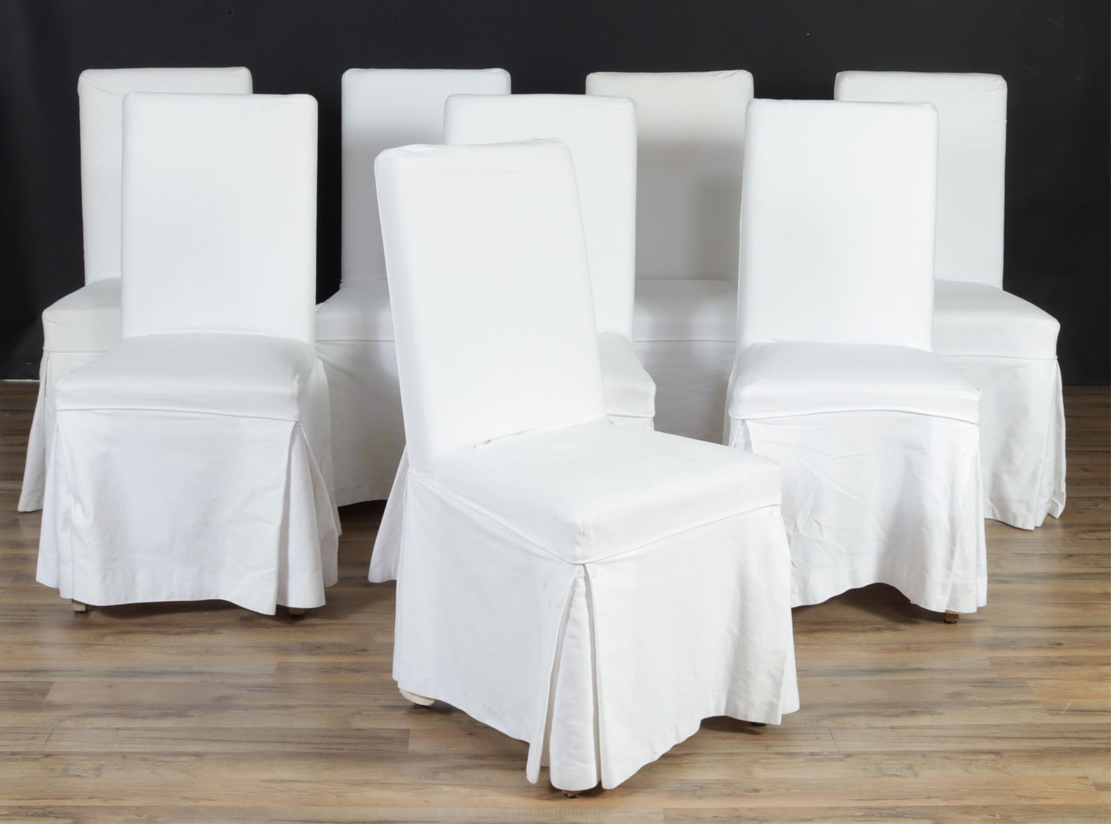 Eight Contemporary Oak Dining Chairs (1 of 10)